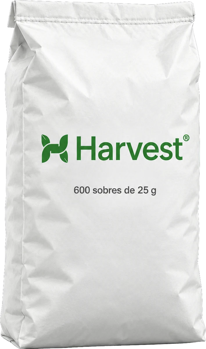 Saco de Harvest con 600 sobres de 25 gramos
